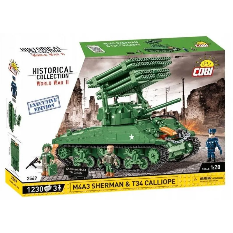 Klocki M4A3 Sherman & T34 Calliope - Executive Editon