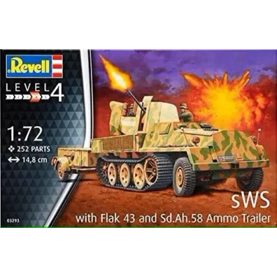 Model plastikowy SWS W/Flak43 & SD AH58 Ammo Trailer