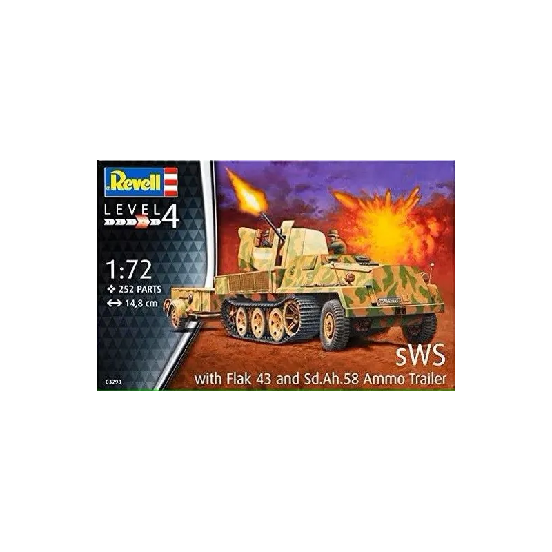 Model plastikowy SWS W/Flak43 & SD AH58 Ammo Trailer
