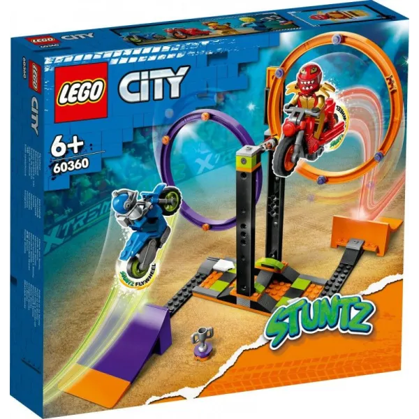 Klocki City 60360 Wyzwanie kaskaderskie - obracające się okręgi