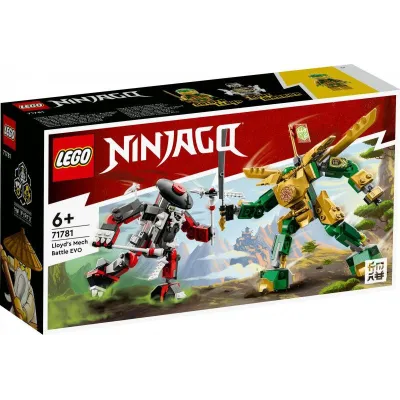 Klocki Ninjago 71781 Starcie Lloyda z Mechem EVO