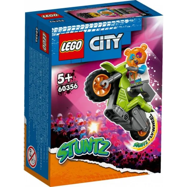 Klocki City 60356 Motocykl kaskaderski z niedźwiedziem