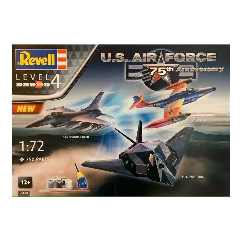 Zestaw upominkowy Samoloty US Air Force 75TH 1/72