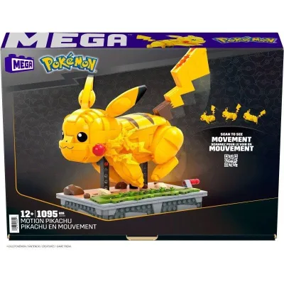 Klocki Mega Pokemon ruchomy Pikachu 1095 elementów