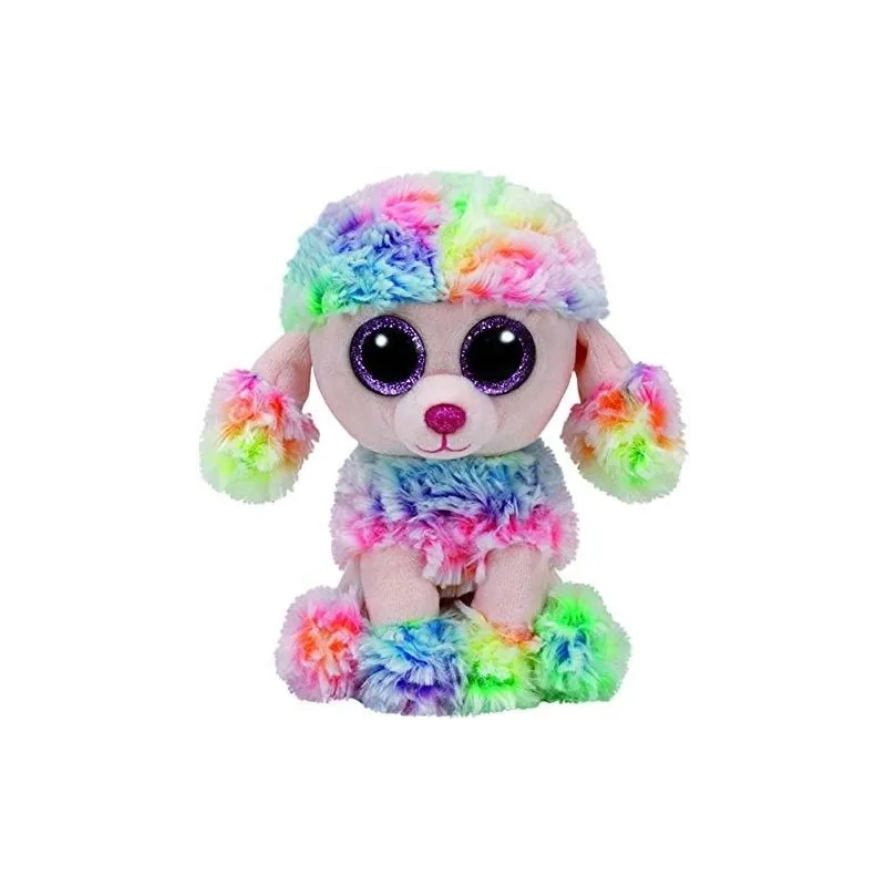 Maskotka TY Beanie Boos Poofie - wielobarwny pudel, 15 cm