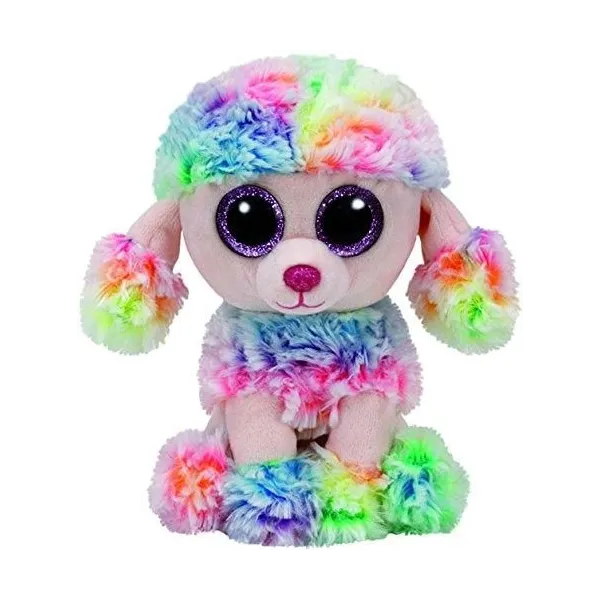 Maskotka TY Beanie Boos Poofie - wielobarwny pudel, 15 cm