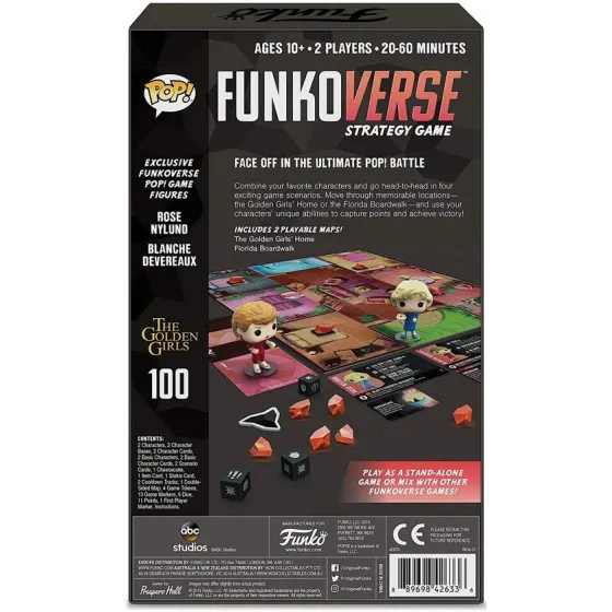 Funkoverse - The Golden Girls - Blanche & Rose Pop! - Strategy Game 2-Pack