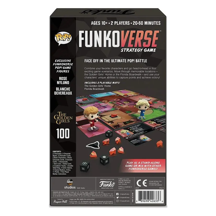 Funkoverse - The Golden Girls - Blanche & Rose Pop! - Strategy Game 2-Pack