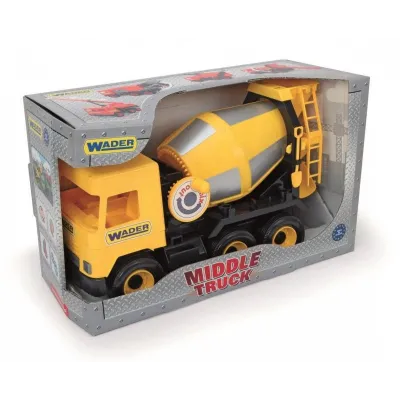Betoniarka żółta 38 cm Middle Truck w kartonie