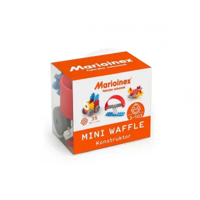 Klocki waffle mini 35 sztuk chłopiec
