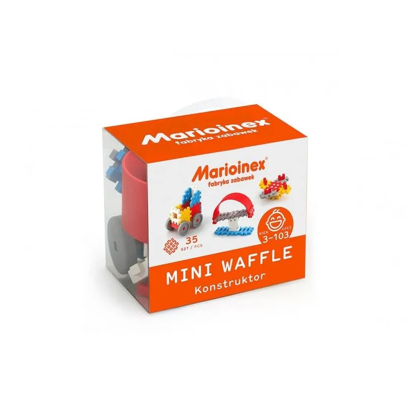 Klocki waffle mini 35 sztuk chłopiec