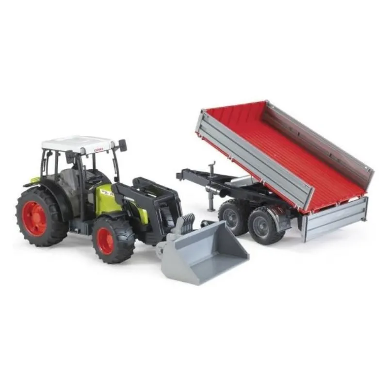 Pojazd Traktor Claas Nectis 267F z ładowarką i przyczepą