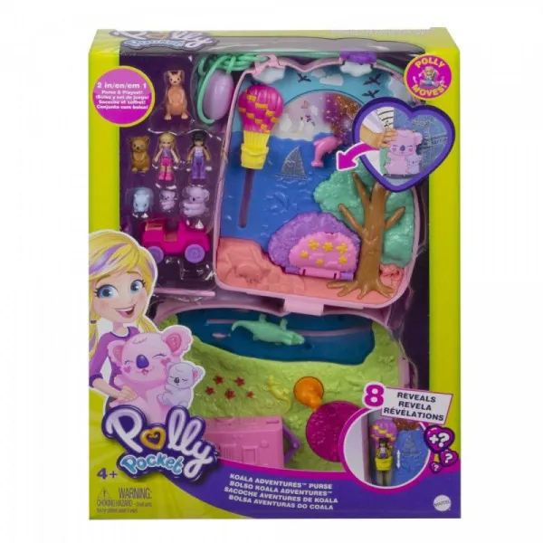 Zestaw z figurkami Polly Pocket Kompaktowa torebka zestaw do zabawy