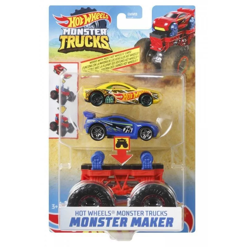 Monster Truck Mix żółty i niebieski