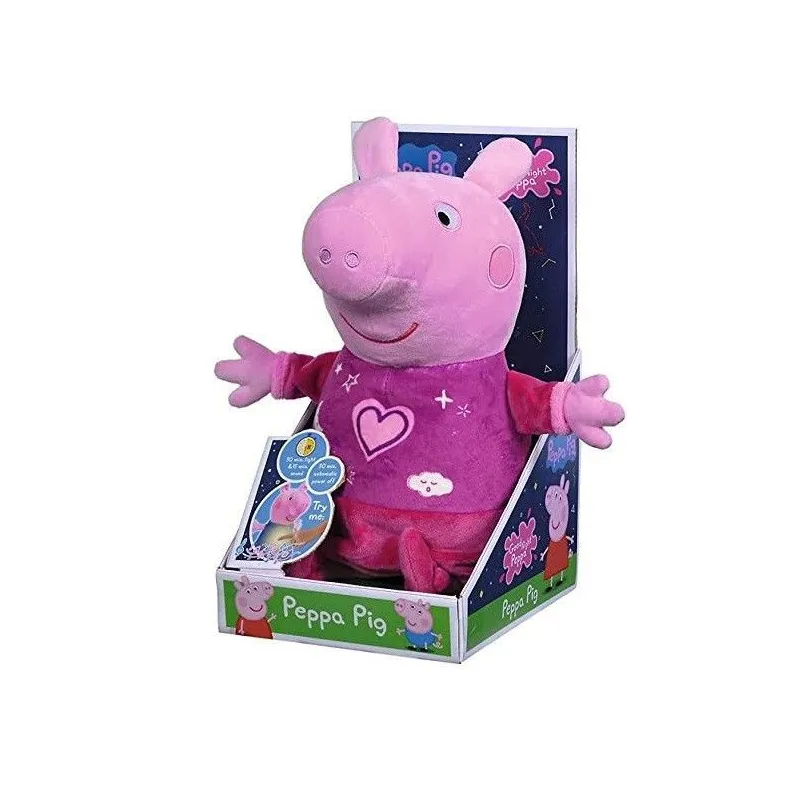 Maskotka z kołysanką i lampką Świnka Peppa 25 cm