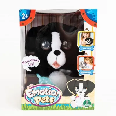 Maskotka Emotion Pets Piesek Czarny
