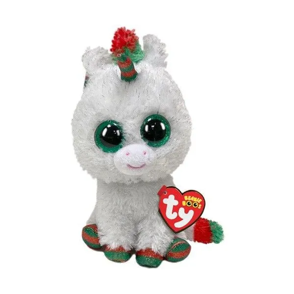 Maskotka Beanie Boss Jednorożec świąteczny Snowfall 15 cm