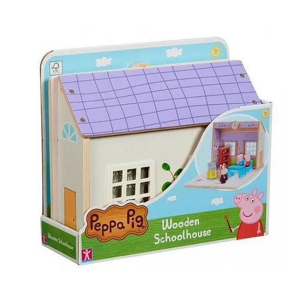 Zestaw figurek Świnka Peppa Drewniana szkoła