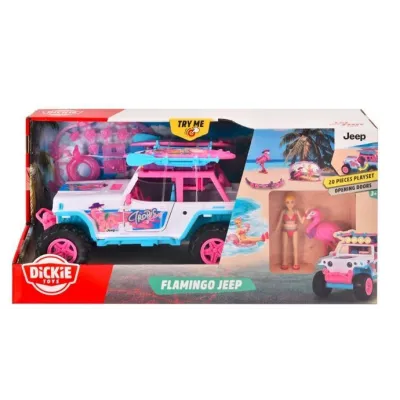 Pojazd Playlife Pink Drive Flamingo Jeep 22 cm