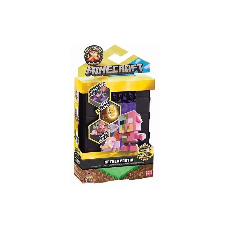 Figurka Minecraft Portal Nether Treasure X