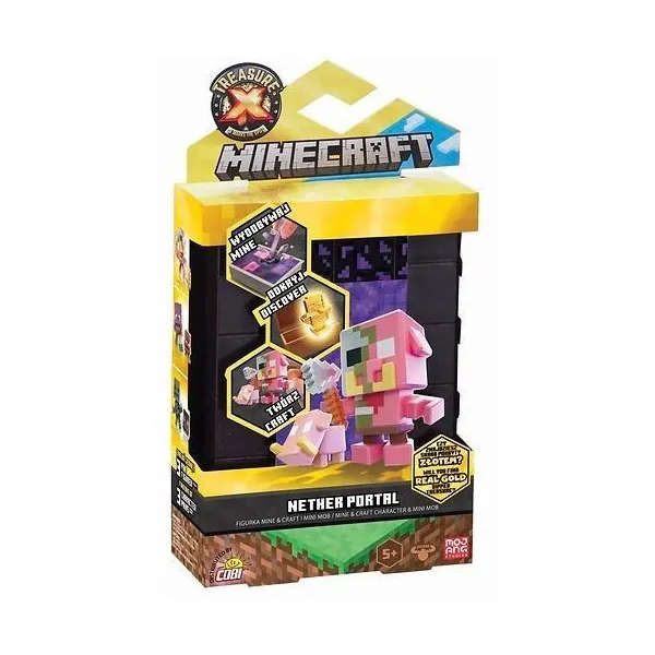 Figurka Minecraft Portal Nether Treasure X