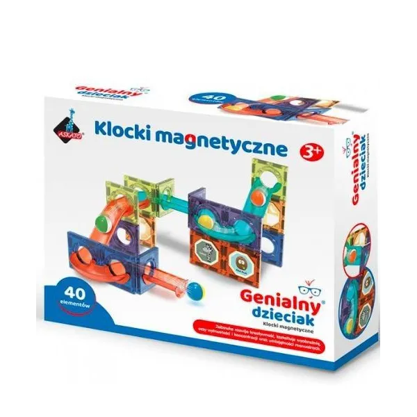 Klocki magnetyczne 40 elementów