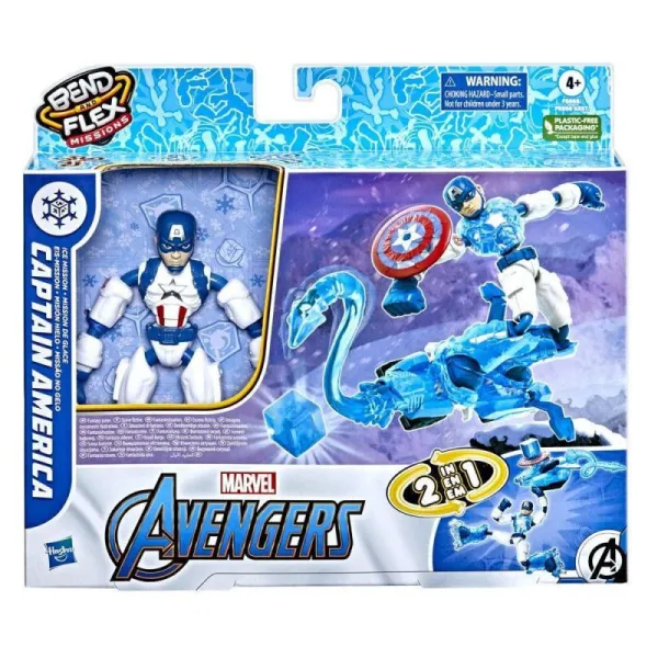 Figurka Avengers Bend and Flex Kapitan Ameryka Ice Mission