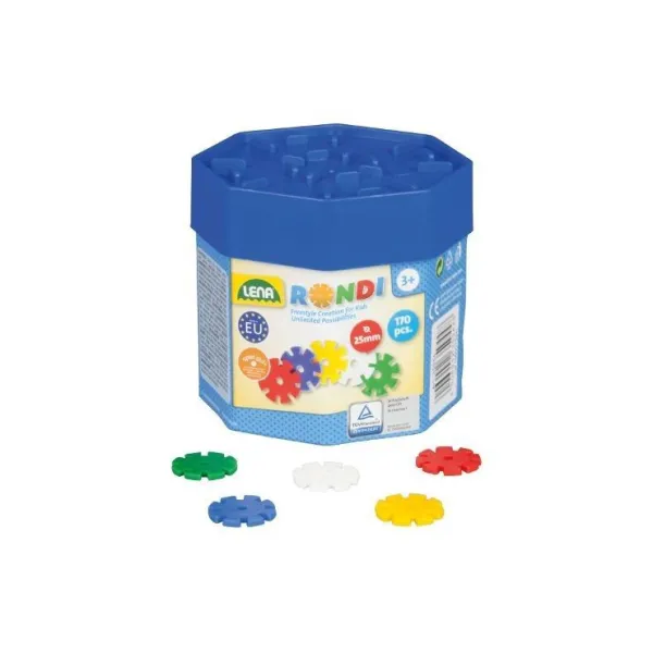 Klocki Rondi w pudełku 170 elementów