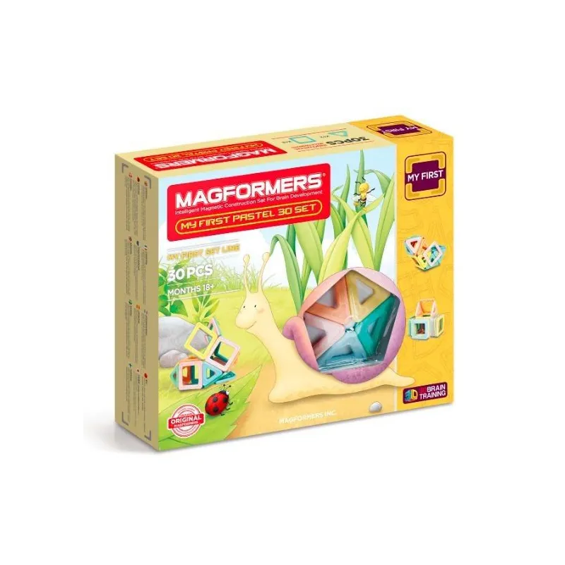 Klocki magnetyczne My first pastel 30 elementów