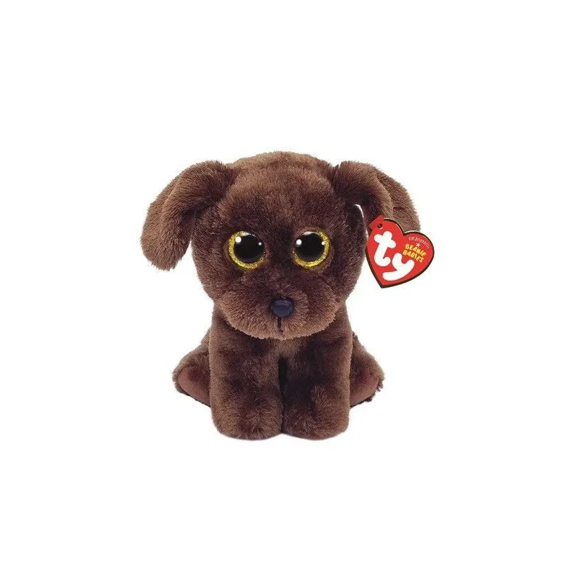 Maskotka Beanie Babies NUZZLE, 15 cm - brązowy pies