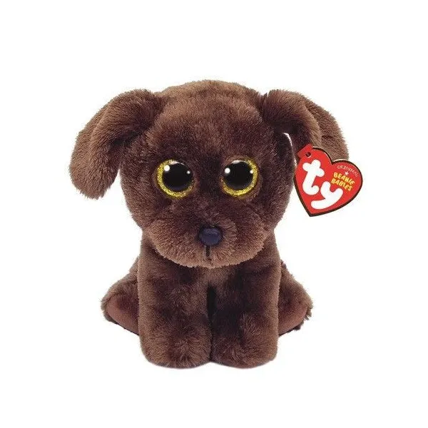 Maskotka Beanie Babies NUZZLE, 15 cm - brązowy pies