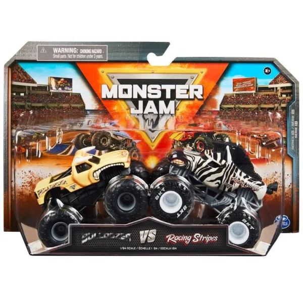Zestaw pojazdów Monster Jam 1:64 die-cast 2-pak mix