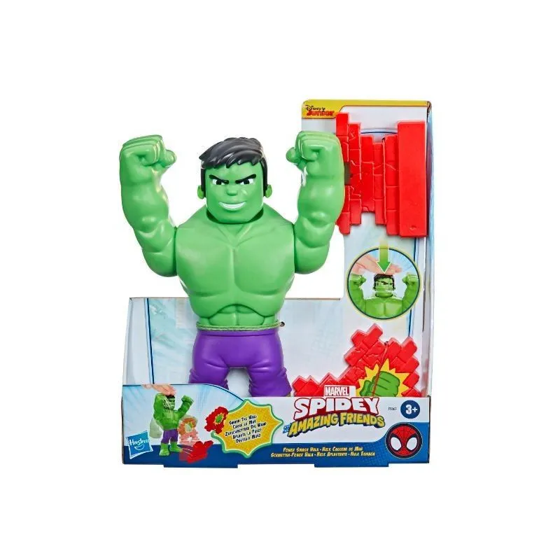 Figurka SPIDER-MAN Spidey i super kumple Power Smash Hulk