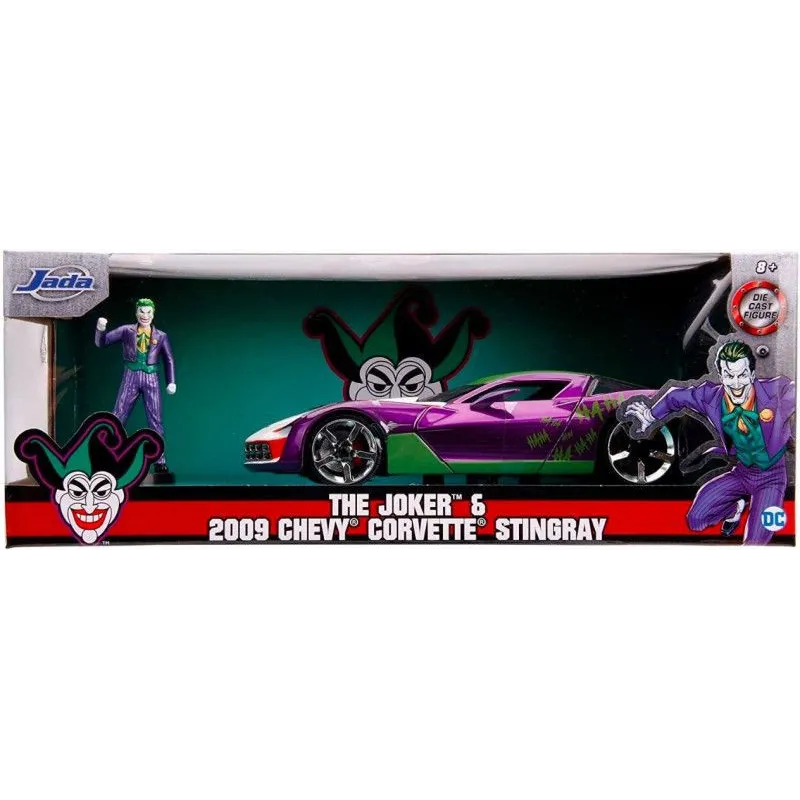 Pojazd metalowy z figurką Jada Joker 2009 Chevy Corvette 1:24