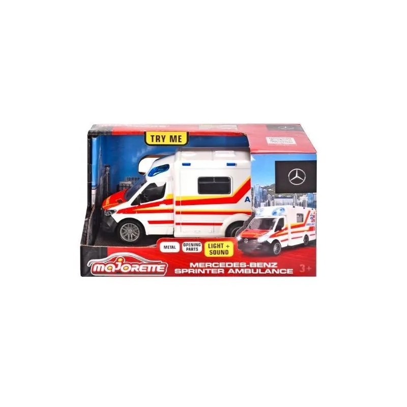 Pojazd Majorette Grand Mercedes ambulans 12,5 cm