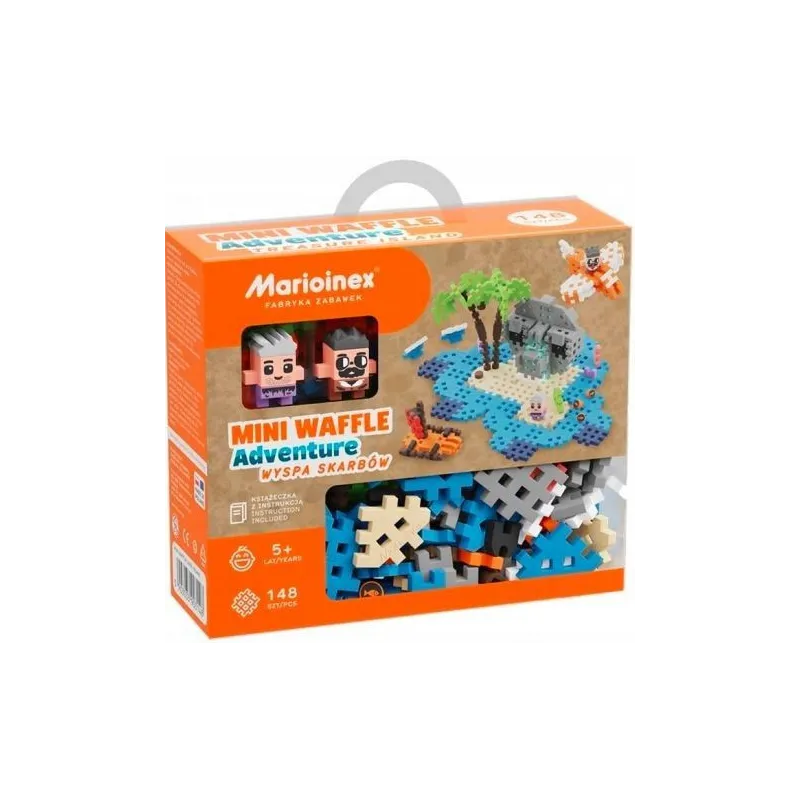 Klocki Waffle mini - Wyspa Skarbów 148 elementów