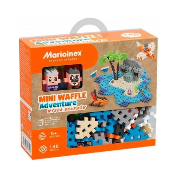 Klocki Waffle mini - Wyspa Skarbów 148 elementów