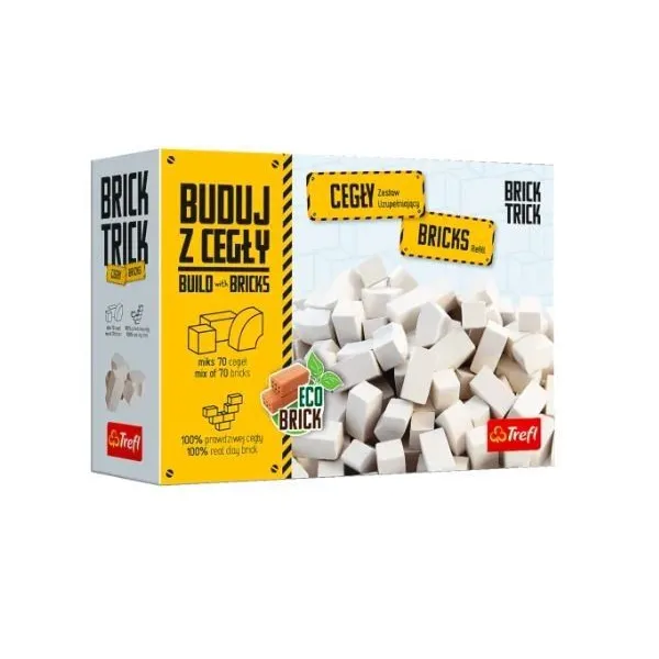 Zestaw uzupełaniający Brick Trick cegły zamkowe białe 70 sztuk