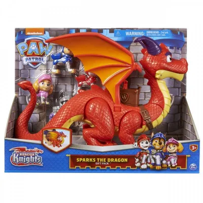 Zestaw figurek Psi Patrol Odważni Rycerze zestaw ze smokiem