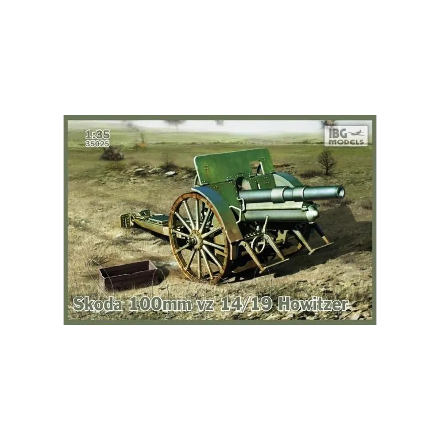 Skoda 100mm vz 14/19 Howitzer No. 35025 skala 1:35 IBG