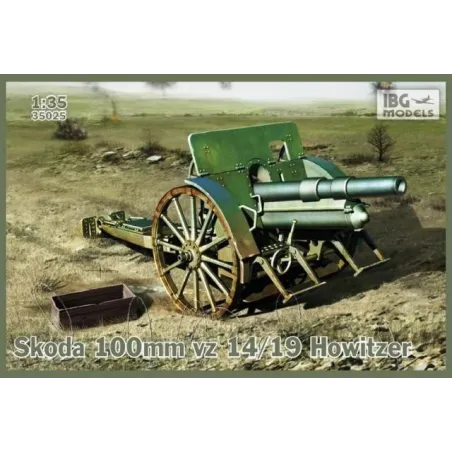 Skoda 100mm vz 14/19 Howitzer No. 35025 skala 1:35 IBG