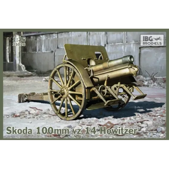 Skoda 100mm vz 14 Howitzer No. 35026 skala 1:35 IBG