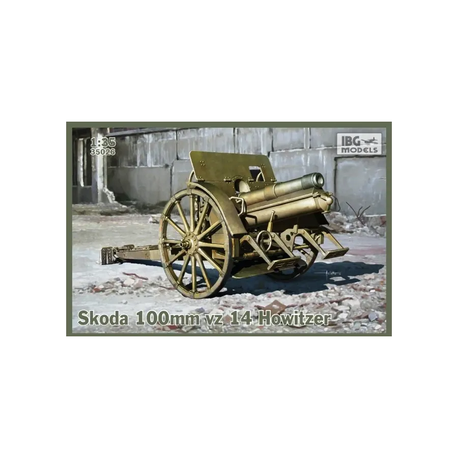 Skoda 100mm vz 14 Howitzer No. 35026 skala 1:35 IBG
