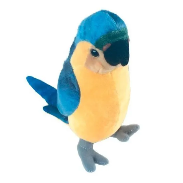 Maskotka Papuga niebiesko-żółta 17 cm