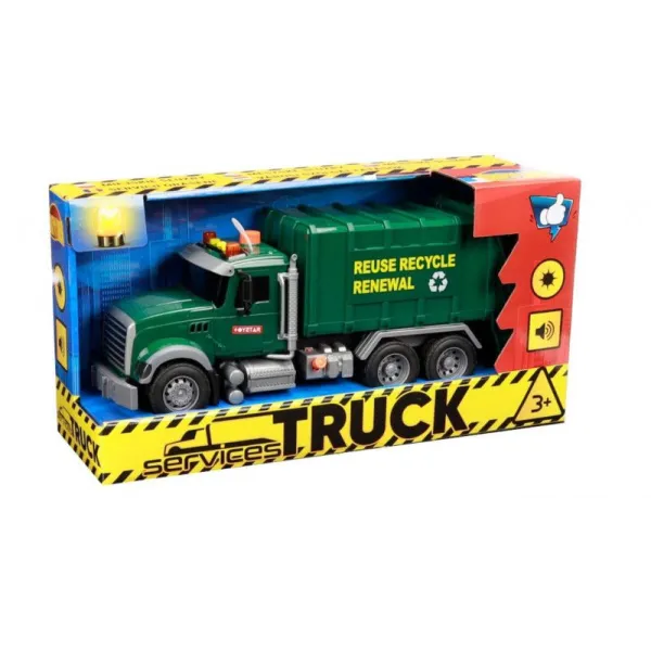 Samochód ciężarowy z dźwiękami - Śmieciarka