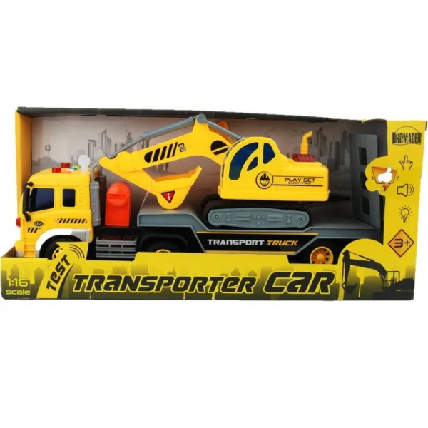 Pojazdy Builder Ciężarówka z koparką w pudełku