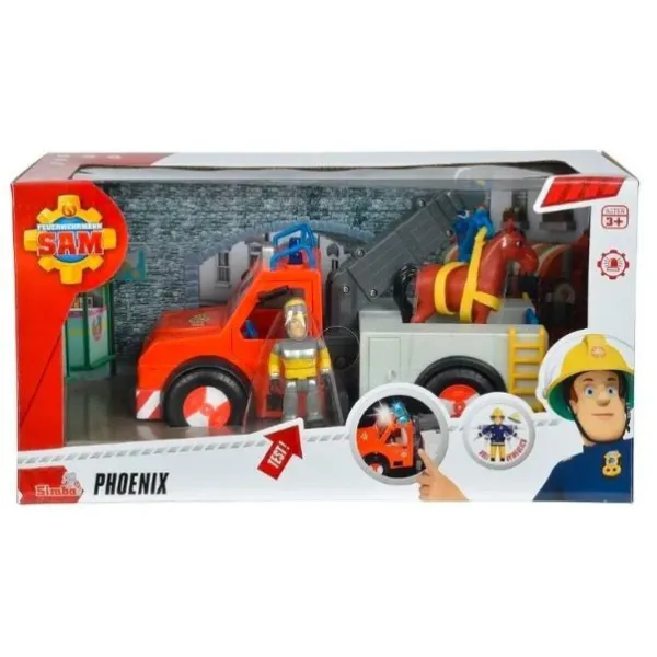 Strażak Sam Pojazd Phoenix z figurką i koniem
