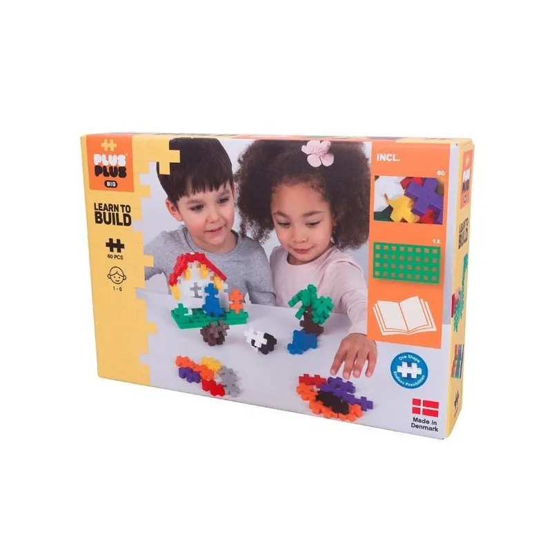 Klocki Plus Plus Big - Naucz się budować 60 elementów