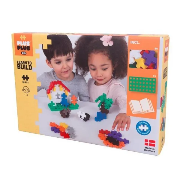 Klocki Plus Plus Big - Naucz się budować 60 elementów