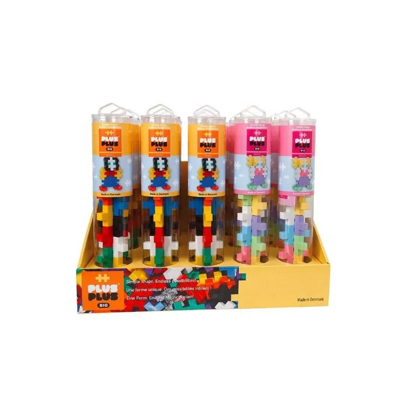 Klocki Plus Plus Big tuby mix - display 15 sztuk